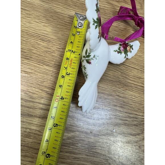 Royal Albert Bone China Old Country Roses Dove of Peace Hanging Ornament - Picture 7 of 9